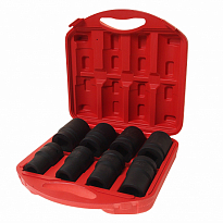 Набор головок ER-84002 ударных 1" 8 предметов (21,22,24,27,32,33,38,41мм) в кейсе ЭВРИКА